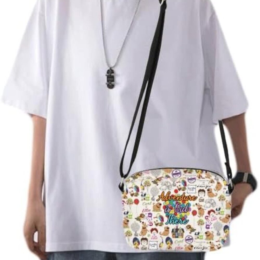 Adventure Is Out There Crossbody Bag Waterproof Polyester Travel Shoulder Bag - Picture 6 of 7